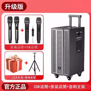 貝德貝德音響1887戶(hù)外廣場(chǎng)舞音箱直播聲卡演出拉桿音箱網(wǎng)紅K歌大功率 1887雙10吋+10喇叭：COK無(wú)線(xiàn)話(huà)筒