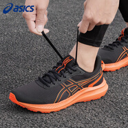 asics亞瑟士跑步鞋男鞋夏季JOLT 5專(zhuān)業(yè)運動(dòng)鞋子男網(wǎng)布透氣緩震耐磨跑鞋 黑色/橙色JOLT 5 43.5