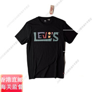 Levi's李維斯男款經(jīng)典LOGO印花短袖T恤17783-0140官方旗艦正品 黑色LEVIS字母 22491-0027 S
