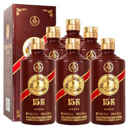 五糧液15醬系列產(chǎn)品53度醬香型白酒 川派醬香 收藏送禮擺柜【喜酒】 500mL 6瓶 15醬手工版