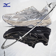 美津濃（MIZUNO）【RACER S】軟底輕便運(yùn)動(dòng)跑步鞋男女同款緩震透氣休閑慢跑鞋 18/臟臟銀 41 (265mm)