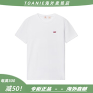 李維斯（Levi's）25新款情侶同款簡(jiǎn)約休閑時(shí)尚百搭LOGO印花短袖T恤 白色 S