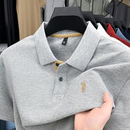 圣大保羅;SANTA BARBARA POLO & RACQUET CLUB圣大保羅SANTA BARBARA POLO & RACQUET CLUB純棉短袖POLO衫男夏 SYD25821淺灰 SY