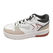 361°男鞋中幫板鞋2025秋季新款潮流革面防滑耐磨運動(dòng)休閑鞋 羽毛白/懷舊藍 42