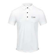 森特耐高爾夫短袖男夏季新款速干透氣運動(dòng)上衣golf球服男裝T恤 白色 L