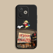 題洺適用OPPOA5活力版手機殼PKV110新款OPPO保護(hù)套o(hù)ppoaa液態(tài)硅膠oppa全包防摔opp0pp0ppoa女男5G創(chuàng)意o 經(jīng)典黑【快樂小新】 OPPO A5 活力版