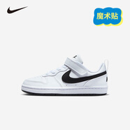 NIKE 耐克男女童休閑板鞋COURT BOROUGH魔術(shù)貼易穿脫兒童運動(dòng)童鞋低幫 DV5457-104 29.5 【建議腳長(cháng)18cm】