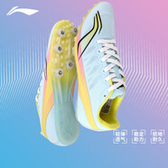 李寧（LI-NING） 釘鞋田徑短跑鞋新款輕量全掌PEBAX 體考訓(xùn)練比賽跑步跳遠(yuǎn)釘子鞋 LJJT911-3藍(lán)黃[7釘] 偏小拍大一碼 36