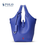 Polo Ralph Lauren 拉夫勞倫 女配 經(jīng)典款Polo Play皮革小號托特包 500-藍色 ONE