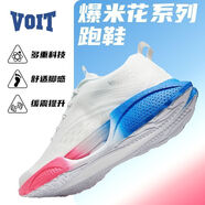 沃特（VOIT）休閑鞋男超輕透氣軟底減震回彈跑鞋女輕便網(wǎng)面運動健身健步鞋 白彩藍 36