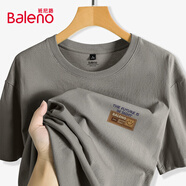 班尼路（Baleno）短袖男夏季美式潮流重磅純棉運動(dòng)寬松簡(jiǎn)約復古休閑圓領(lǐng)打底衫t恤