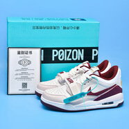 AJ312蛇年限定板鞋男女低幫氣墊實(shí)戰籃球鞋學(xué)生耐磨透氣運動(dòng)休閑 aj312蛇年限定紅 42 【藍盒包裝】