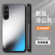 捷威丘三星a56手機殼a56 5g磨砂A5660保護套galaxy鏡頭全包防摔硬殼samsung超薄galaxya男a565g帶支架sam 【冷山灰】親膚磨砂防指紋 送全屏鋼膜 三星Galaxy A56