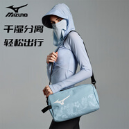 美津濃（MIZUNO）游泳包干濕分離收納防潑水包男女手提大容量運(yùn)動游泳裝備C001藍(lán)