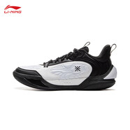 李寧（LI-NING）韋德冷血2 V2籃球鞋男2025輕量高回彈籃球場地鞋ABPV001 -1標準白/黑色 40