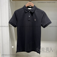 哈吉斯（HAZZYS）24年夏款男士休閑短袖T恤POLO衫ASTZE0BBE10 BK黑色 M 170_92A_46