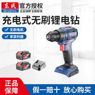 東成20V無(wú)刷鋰電沖擊鉆家用工具充電式手電鉆電動(dòng)手鉆螺絲刀圖 DCJZ05-13E【4.0Ah雙電】