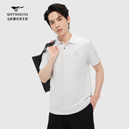 七匹狼【商場(chǎng)同款】短袖T恤男翻領(lǐng)2025夏新品商務(wù)休閑透氣親膚通勤上衣 803(本白) L 170/88A