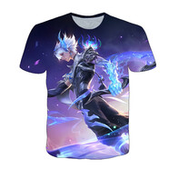 誠晟旭桐王者榮耀衣服 游戲瀾逐花歸海衣服男女短袖T恤春夏裝中學(xué)生潮體恤 HZH033A瀾逐花歸海 M (95-110)斤