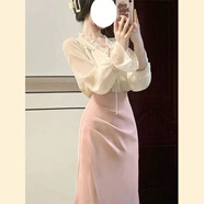 NYIG小香風連衣裙子套裝裙女春秋新款時尚休閑女神范溫柔職業(yè)兩件套夏 襯衫+半身裙 拍這個 S