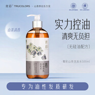 青彩山茶籽精油洗發(fā)水 控油清爽型  無硅油蓬松養(yǎng)根護(hù)發(fā) 大三湘國貨 控油洗發(fā)水500ML