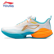 李寧兒童超輕22專(zhuān)業(yè)跑步鞋25夏季新款旋鈕?科技緩震體考體測運動(dòng)童鞋 標準白/海豚藍-7 38 【腳長(cháng)24cm】