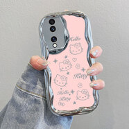 慕文 適用榮耀90手機殼榮耀90GT新款honor90pro華為9o保護套REP全包防摔p90專(zhuān)用X90曲屏REA一AN00男女A 電鍍奶油紋-銀色-ZC14KT貓 榮耀90