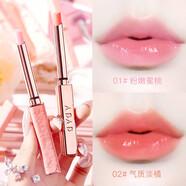 水韻夢(mèng)花瓣變色果凍潤唇膏溫變掉色溫感口紅不沾杯 2#氣質(zhì) 淡橘