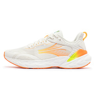 361°爆沫3.0男鞋運動(dòng)鞋春夏季中長(cháng)距離訓練鞋跑步鞋男士緩震回彈跑鞋 羽毛白/螢光超級橙 37