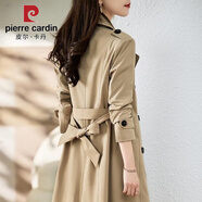 皮爾卡丹（pierre cardin）風(fēng)衣外套女2025年秋裝新款女裝秋季早秋小個(gè)子中長款初秋春秋大衣 卡其色風(fēng)衣 XL (115-125斤)