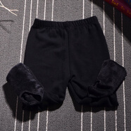 忻悅晴兒童舞蹈襪女童打底褲春秋夏季連褲襪光澤褲小孩練功白色踩腳褲 加絨加厚黑色踩腳褲 1條 均碼 110cm