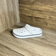 其他品牌Crocs卡駱馳平板洞洞鞋戶外包頭拖鞋男休閑平底鞋女鞋涼鞋 平板鞋白色 37 (235mm)  M5W6