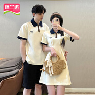 格蘭達不一樣的情侶裝一衣一裙夏裝t恤一男一女夏季新品一衣一新款裝pol 女裙 XL