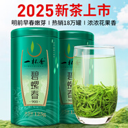 一杯香茶葉綠茶明前早春碧螺春250g2025新茶春茶禮盒裝自己喝送禮品袋