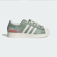 阿迪達(dá)斯 （adidas）三葉草男鞋女鞋 2025秋季新款低幫休閑鞋經(jīng)典貝殼頭百搭滑板鞋 JR1331/銀灰綠/漢玉白/脈沖酸橙綠 40.5