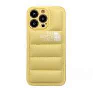 三星（SAMSUNG）潮牌北面羽絨服適用三星s25ultra手機殼s24+s23fe硅膠s22+s21fe時 羽絨服黃色+白色北面標(biāo)志 三星GalaxyS24+