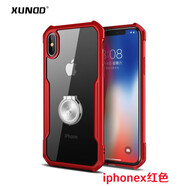 訊迪（Xundd）適用iphonex手機殼帶指環(huán)扣se2蘋(píng)果Xsmax防摔套XR可車(chē)載磁吸8plus iphonex5.8寸紅色