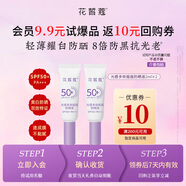 花皙蔻【試用】洛神花控油仙人掌花保濕牡丹抗皺 體驗(yàn)裝護(hù)膚品 小紫盾防曬液2ml*2