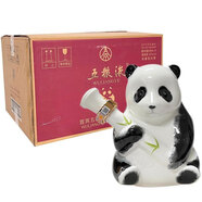 五糧液高端節(jié)日送禮 收藏?cái)[柜 禮盒裝酒水 52度 500mL 6瓶 五糧液熊貓酒整箱 濃香型白酒