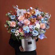 東麓嶼深圳同城玫瑰繡球混搭花束女友閨蜜長(cháng)輩生日禮物鮮花店送花上門(mén) 春日花園花桶