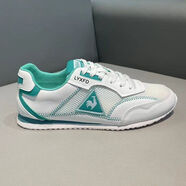 樂(lè)卡克（Le coq sportif）法國(guó)大公雞男鞋2025夏季新款透氣輕薄軟底阿甘鞋休閑運(yùn)動(dòng)鞋 白藍(lán) 40  標(biāo)準(zhǔn)皮鞋碼