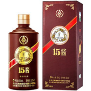 五糧液15醬系列產(chǎn)品53度醬香型白酒 川派醬香 收藏送禮擺柜【喜酒】 500mL 1瓶 醬手工版