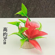 盤飾擺盤裝飾仿真花草刺身拼盤菜品創(chuàng)意意境小擺件酒店花餐廳冷菜 粉紅色 多葉紅色花朵