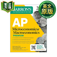 巴朗AP 英文原版 AP Microeconomics Macroeconomics Premium 2025 微觀經(jīng)濟學(xué)和宏觀經(jīng)濟學(xué) 高級版 4套題+在線練習(xí) 進口英語書籍