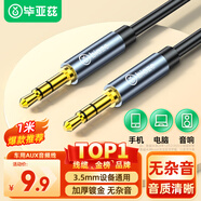 畢亞茲 3.5mm音頻線 公對公車載音響AUX音頻連接線 電腦筆記本耳機頭戴式手機音響箱車用功放對錄線 1米