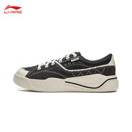 李寧（LI-NING）輕帆經(jīng)典休閑鞋男透氣帆布鞋2025夏季運動生活鞋AGCV065 -1黑色 40