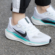耐克（NIKE）男鞋2025新款春季AIR ZOOM PEGASUS 40飛馬40公路跑步鞋運(yùn)動(dòng)鞋 白色藍(lán)色黑FD2722-103飛馬41 42.5