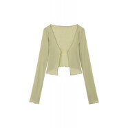 法克倫立體新中式透視性感復古氣質(zhì)提花小眾連衣裙女夏開(kāi)衫吊帶裙兩件套 淺草綠 XL (120斤-130斤)