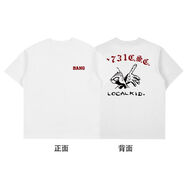 邦BANG “0731CSC”系列 手勢印花劉聰同款情侶潮流街頭短袖T恤 白色 L