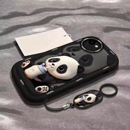 帥璽SHUAIXI適用蘋果plusp手機殼iPhonePlus全包硅膠創(chuàng) 【酷炫黑】喝奶熊貓黑-贈-5 蘋果6(6s)